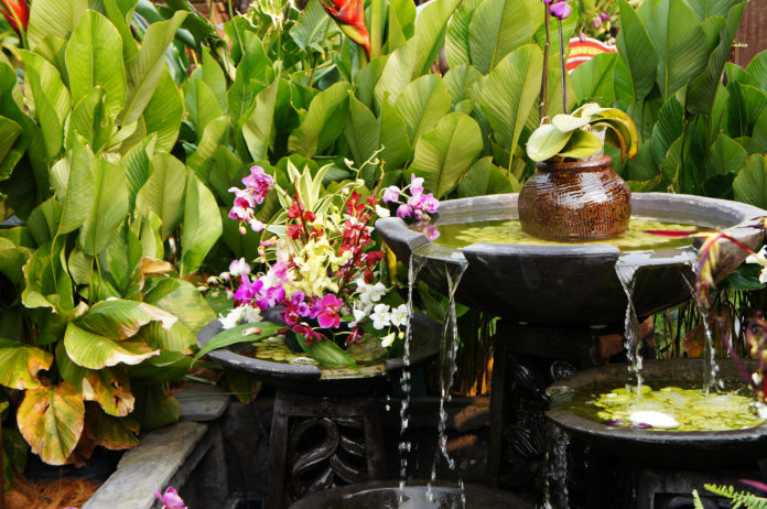 Feng Shui Gartengestaltung mit Wasserelement