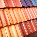 Dachziegel in verschiedenen Farben
